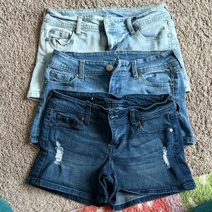 Celebrity Pink Women's Jean Shorts - Light, Medium, Dark Blue